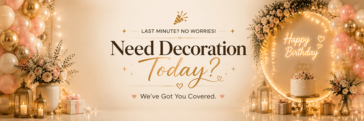 Same day birthday decoration banner