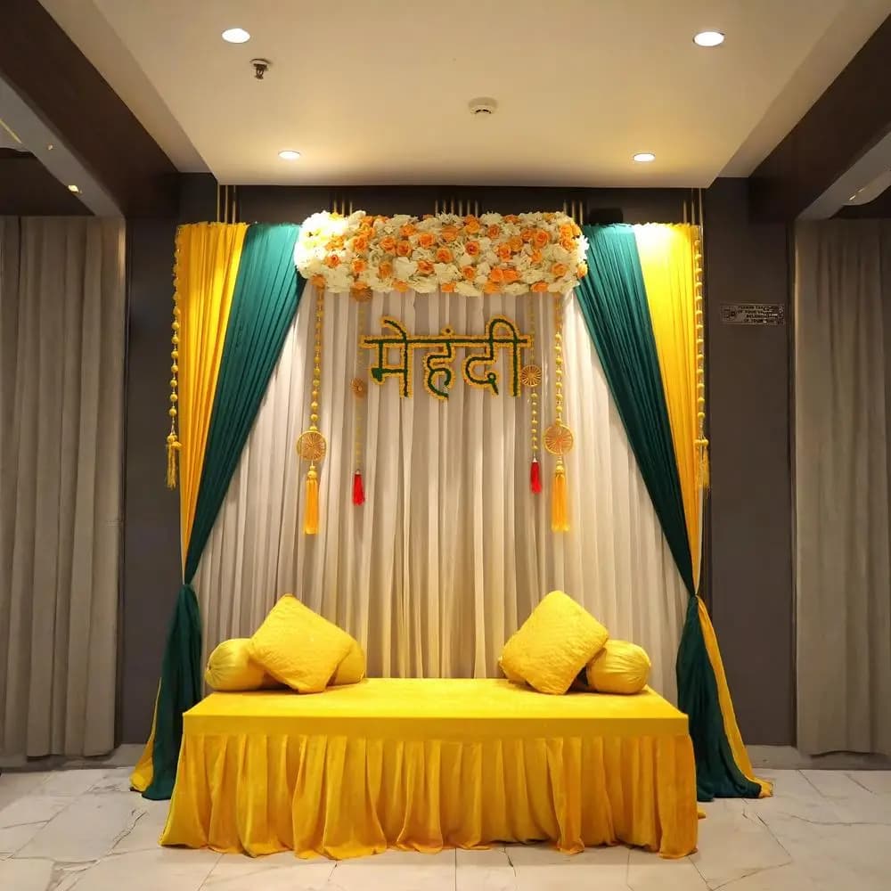 Hall Mehndi Decoration