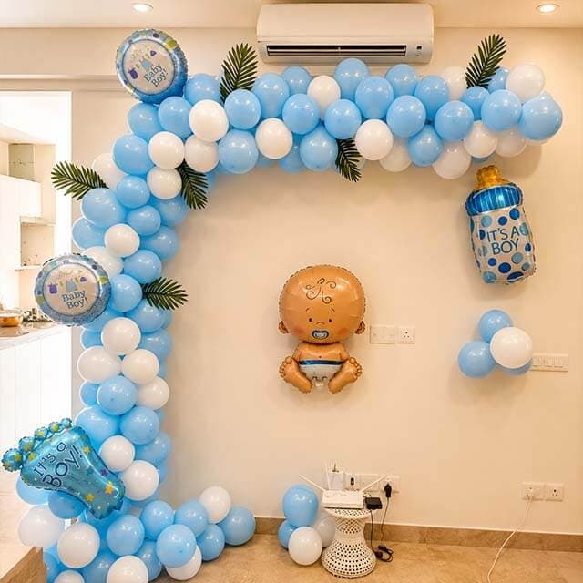 Godh Bharai Theme Decor — Photo Booth decoration setup by DKG Party Events