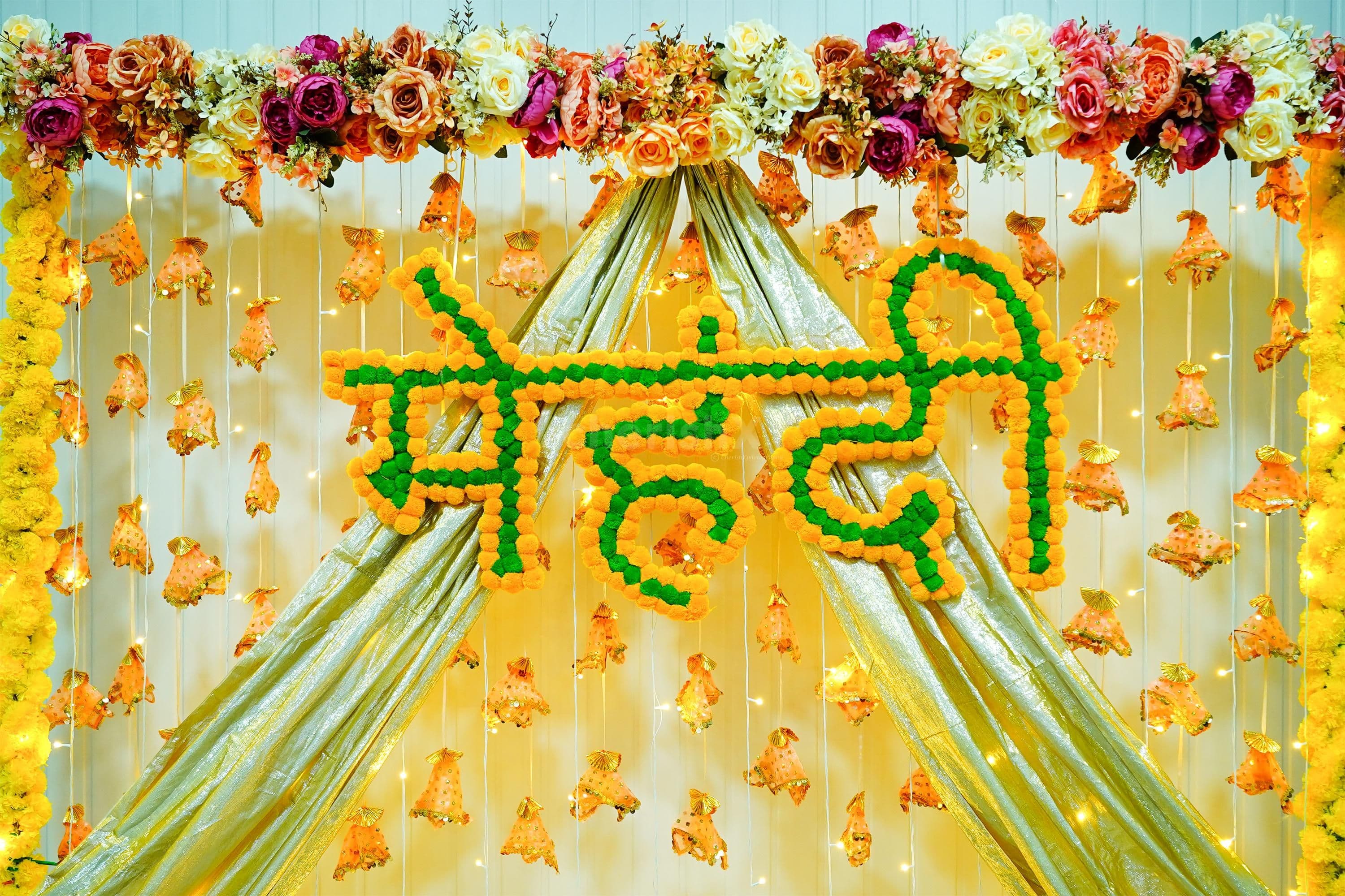 Haldi and mehndi decor preview