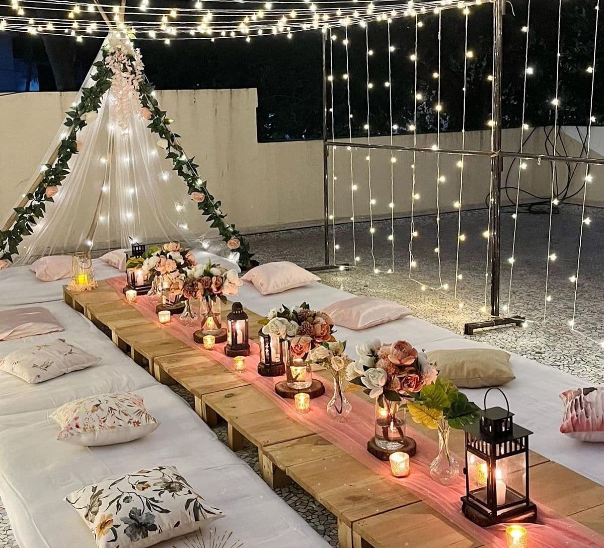 Peach and Rose Gold Bachelorette Decor
