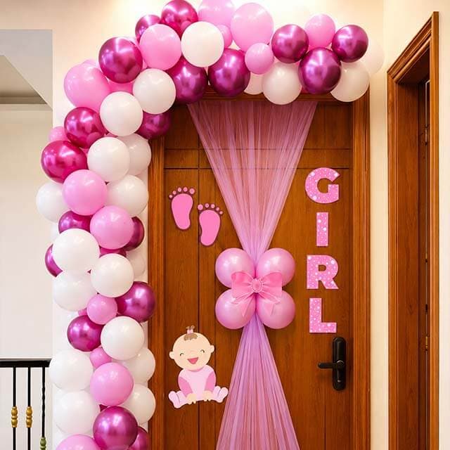 Welcome Baby Decoration decoration setup by DKG Party Events