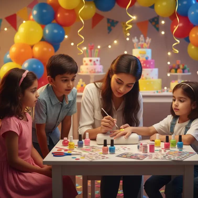 Nail Artist For Kids Birthday Party