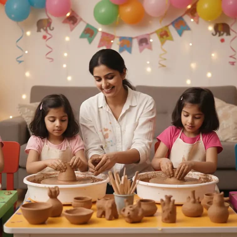 Pottery For Kids Birthday Party